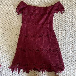 ASTR the label maroon dress